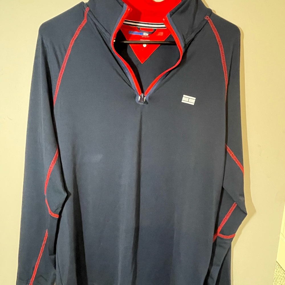 Tommy Hilfiger Sport Red and Navy Pullover